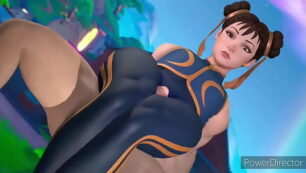 Street Fighter Chun-Li heißer Oberschenkeljob